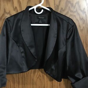 White House Black Market satin shrug